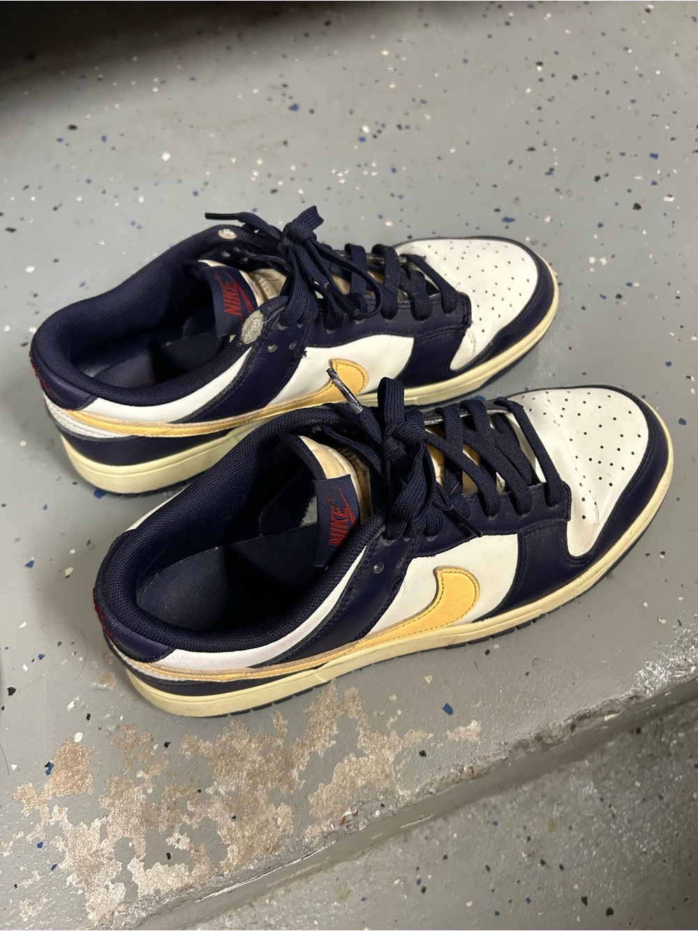 Nike Men’s Purple, White & Yellow Low-Top Sneakers
